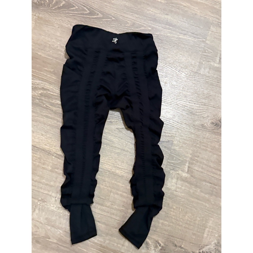 Sweetflex Resistance Band Leggings Sz 6 Black 4 Bands Per Leg